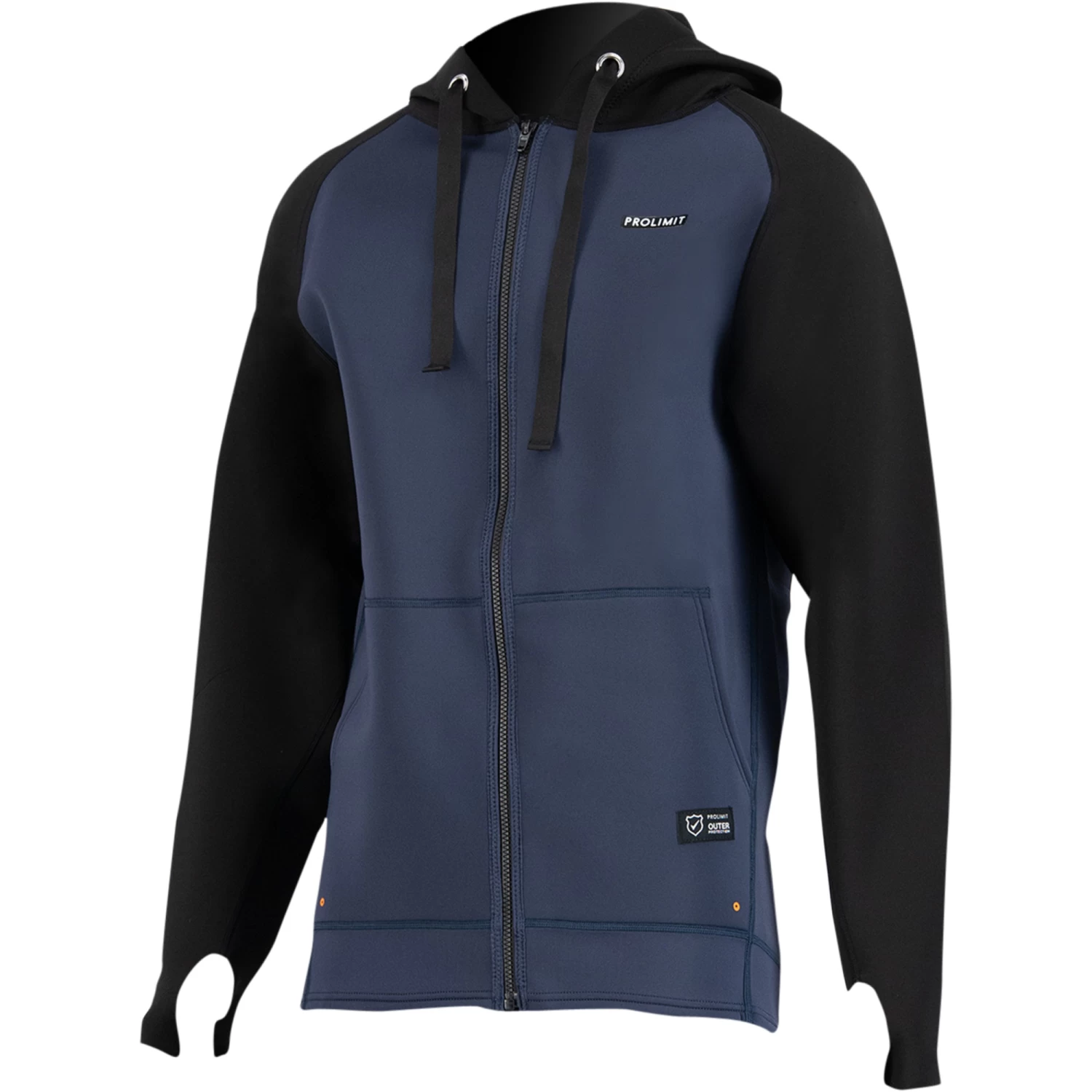 2024 Prolimit Hombres 1.5mm Neopreno Zipped SUP Hoody 14420 - Slate / Black 2 2024 Prolimit Hombres 1.5mm Neopreno Zipped SUP Hoody 14420 - Slate / Black - Imagen 2