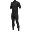 2022 Billabong Hombres Absolute 2mm Manga Corta Back Zip Gbs Neopreno C42M57 - Black