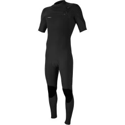 ONeill 2024 O'Neill Hombres Hyperfreak 2mm Manga Corta Chest Zip Neopreno 5497 - Black