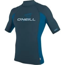ONeill 2024 O'neill Premium Skins Lycra Vest Con Cuello De Tortuga De Manga Corta Para Hombre 4517 - Azul Cadete / Azul Ultra