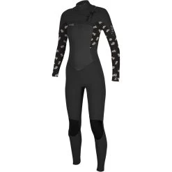 ONeill 2024 O'Neill Mujer Epic 5/4mm Chest Zip Gbs Neopreno 5371 - Black / Cindy Daisy