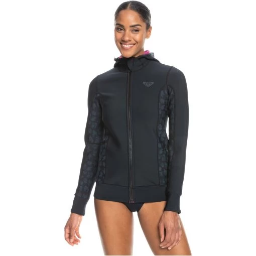 2024 Roxy Mujer Swell Series 1mm Chaqueta De Remo Con Capucha Erjw803027 -negro -Aqua Sport Tienda 202220Roxy20Womens20Swell20Series201mm20Hooded20Wetsuit20Paddle20Jacket20ERJW80302720 Black1.2000x2000