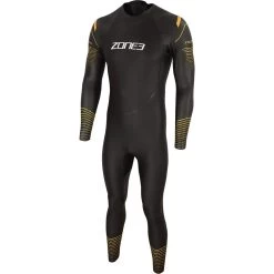 2022 Zone3 Hombres Thermal Aspect Breaststroke Neopreno WS21MTMA101 - Black / Orange / Yellow