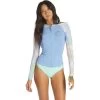 2024 Billabong Mujer Peeky 1mm Wetsuit Jacket ABJW800100 - True Blue