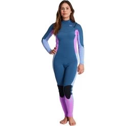 2024 Billabong Mujer Synergy 5/4mm Chest Zip Neopreno ABJW100131 - Deep Sea