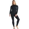 2024 C-Skins Mujer Surflite 5/4/3mm Back Zip Neopreno C-SL54WBZ - Raven Black / Black Tie Dye