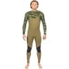 2024 Gul Hombres Response FX 5/4mm Gbs Chest Zip Neopreno RE1242-C1 - Green / Contour Camo