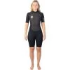 2024 Gul Mujer G-Force 3mm Back Zip Shorty Neopreno GF3306-B7 - Black