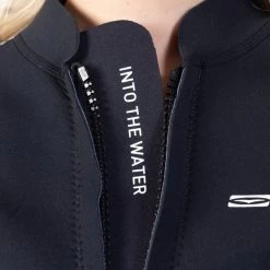 2024 Gul Luna7 Para Mujer Front Zip Sup Traje Chaqueta La6301-c1 - Roto Palm / Negro -Aqua Sport Tienda 202320Gul20Womens20Luna720Front20Zip20Wetsuit20Jacket20LA6301 C120 20Broken20Palm20Black20Close20Up202.2000x2000