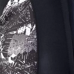 2024 Gul Luna7 Para Mujer Front Zip Sup Traje Chaqueta La6301-c1 - Roto Palm / Negro -Aqua Sport Tienda 202320Gul20Womens20Luna720Front20Zip20Wetsuit20Jacket20LA6301 C120 20Broken20Palm20Black20Close20Up203.2000x2000