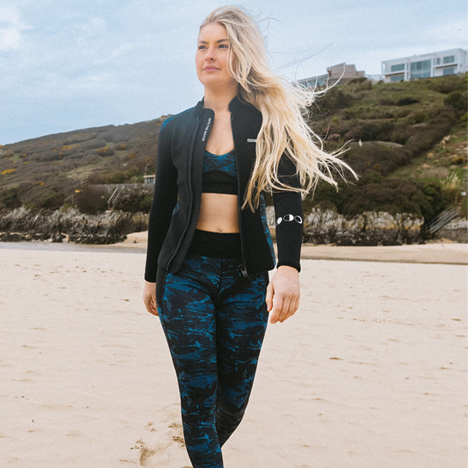 2024 Gul Luna7 Para Mujer Front Zip Sup Traje Chaqueta La6301-c1 - Nu Wave Camo / Negro 9 2024 Gul Luna7 Para Mujer Front Zip Sup Traje Chaqueta La6301-c1 - Nu Wave Camo / Negro - Imagen 9