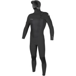 ONeill 2024 O'Neill Hombres Epic 6/5/4mm Chest Zip Con Capucha Neopreno 5377 - Black