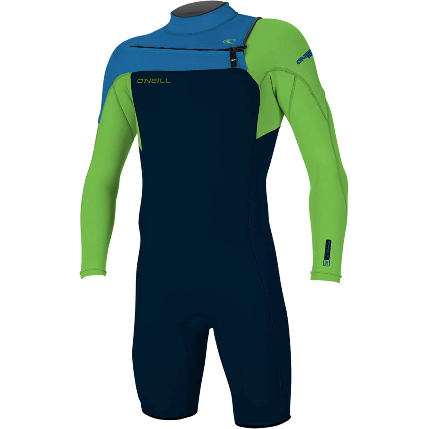 ONeill 2024 O'Neill Hombres Hammer 2mm Manga Larga Chest Zip Shorty Neopreno 4928 - Abyss / Dayglo / Ocean 1 ONeill 2024 O'Neill Hombres Hammer 2mm Manga Larga Chest Zip Shorty Neopreno 4928 - Abyss / Dayglo / Ocean