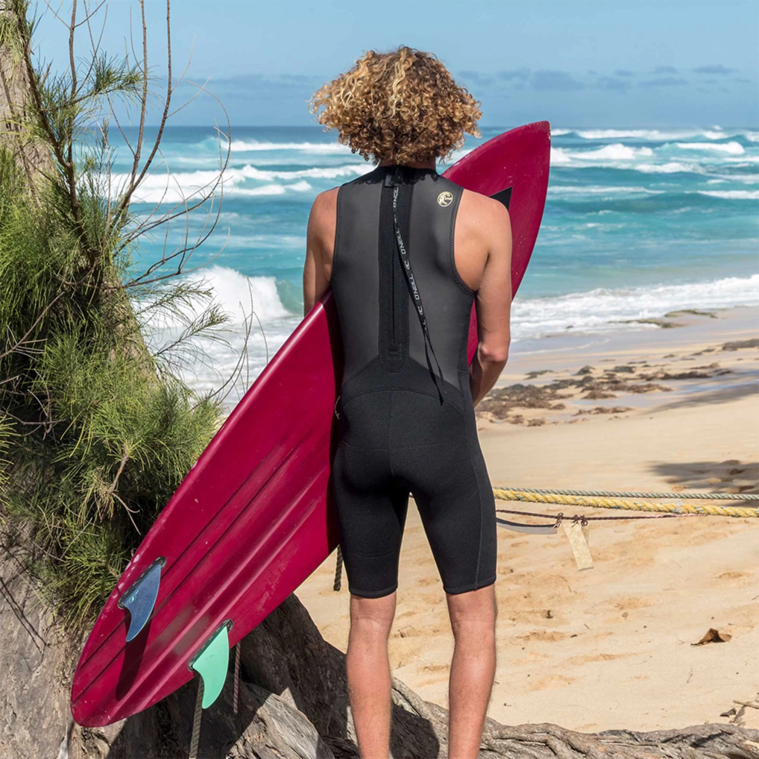 ONeill 2024 O'Neill Hombres O'Riginal 2mm Back Zip Short John Neopreno 4529 - Black 4 ONeill 2024 O'Neill Hombres O'Riginal 2mm Back Zip Short John Neopreno 4529 - Black - Imagen 4