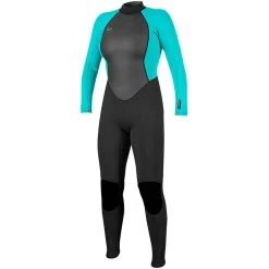 ONeill 2024 O'Neill Mujer Reactor II 3/2mm Back Zip Neopreno 5042 - Black / Aqua