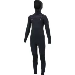 ONeill 2024 O'Neill Youth Hyperfreak+ 5/4mm Chest Zip Gbs Con Capucha Neopreno 5352 - Black