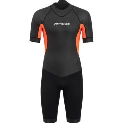 2024 Orca Hombres Vitalis Back Zip Open Water Swim Shorty Neopreno NN2Y0 - Black