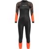 2024 Orca Mujer Zeal Hi-Vis Back Zip Open Water Swim Neopreno NN2Z - Black