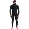 2024 Quiksilver Hombres Highline 5/4/3mm Gbs Chest Zip Con Capucha Neopreno EQYW203034 - Black