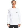 2024 Camiseta De Surf Para Hombre Quiksilver Omni Session De Manga Larga UPF 50 EQYWR03349 - Blanca
