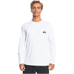 2024 Camiseta De Surf Para Hombre Quiksilver Omni Session De Manga Larga UPF 50 EQYWR03349 - Blanca