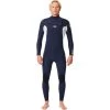2024 Rip Curl Hombres Dawn Patrol Performance 4/3mm Chest Zip Neopreno 15DMFS - Navy