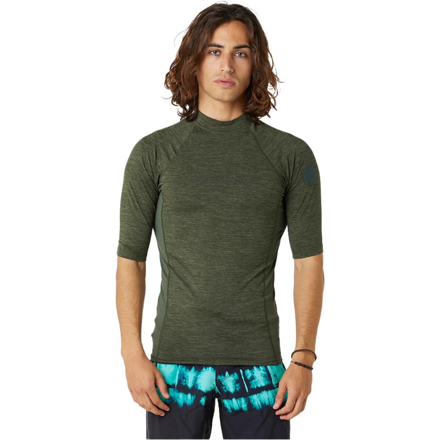 2024 Rip Curl Hombres Dawn Patrol UPF Performance Chaleco De Lycra De Manga Corta 14BMRV - Olive Marle 1 2024 Rip Curl Hombres Dawn Patrol UPF Performance Chaleco De Lycra De Manga Corta 14BMRV - Olive Marle