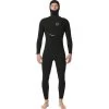 2024 Rip Curl Hombres E-Bomb 4/3mm Zip Free Con Capucha Neopreno 14RMFS - Black