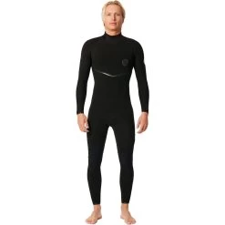 2024 Rip Curl Hombres E-Bomb 4/3mm Back Zip Neopreno 152MFS - Black