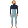 2023 Rip Curl Hombres E-Bomb 4/3mm Zip Free Neopreno WSMYQE - Mineral Blue