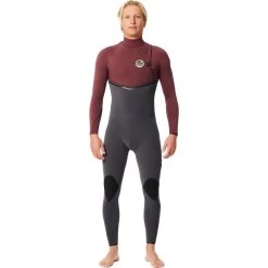 2024 Rip Curl Hombres Flashbomb Pro 4/3mm Zip Free Neopreno 14NMFS - Maroon
