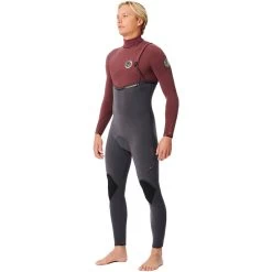 2024 Rip Curl Hombres Flashbomb Pro 4/3mm Zip Free Neopreno 14NMFS - Maroon -Aqua Sport Tienda 202320Rip20Curl20Mens20Flashbomb2043mm20GBS20Zip20Free20Wetsuit2014NMFS20 20Maroon20side.2000x2000