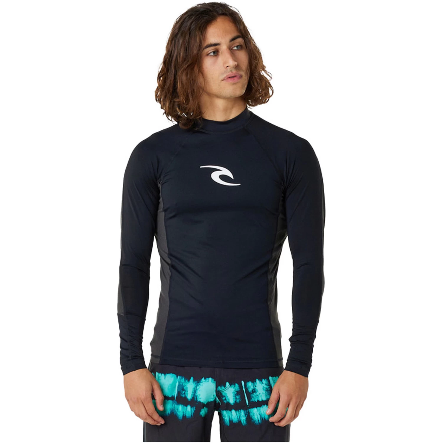 2024 Rip Curl Mens Waves UPF Performance Chaleco De Manga Larga 141MRV - Negro 1 2024 Rip Curl Mens Waves UPF Performance Chaleco De Manga Larga 141MRV - Negro