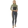 2023 Rip Curl Mujer Dawn Patrol 4/3mm Chest Zip Neopreno 14TWFS - Charcoal