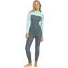 2024 Roxy Mujer Prologue 4/3mm Gbs Back Zip Neopreno ERJW103154 - Ice Green