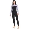2024 Roxy Mujer Swell Series 4/3mm Gbs Chest Zip Neopreno ERJW103125 - Anthracite Splash