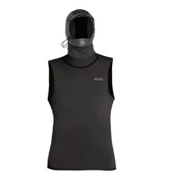 Chaleco Con Capucha 2024 Xcel Insulate-x Para Hombre De 2mm Ape402h8 - Negro