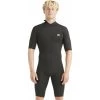 2024 Billabong Hombres Absolute 2mm Flatlock Back Zip Shorty Neopreno ABYW500117 - Black