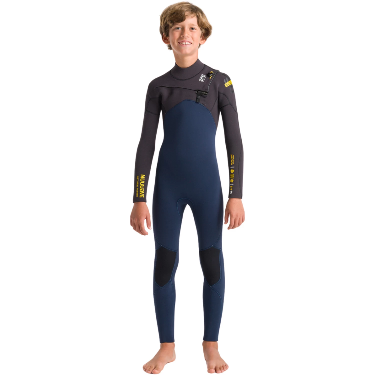 2024 C-Skins Junior NuWave Session 4/3mm Gbs Chest Zip Neopreno C-NSE43JCZ - Bluestone / Meteor X / Saffron 1 2024 C-Skins Junior NuWave Session 4/3mm Gbs Chest Zip Neopreno C-NSE43JCZ - Bluestone / Meteor X / Saffron