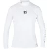 2024 Magic Marine Mens Cube Long Sleeve Rash Vest MMMCLSRW - White