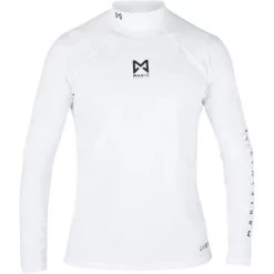 2024 Magic Marine Mens Cube Long Sleeve Rash Vest MMMCLSRW - White