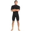 2024 Quiksilver Hombres Everyday Sessions 2mm Chest Zip Shorty Neopreno EQYW503036 - Black