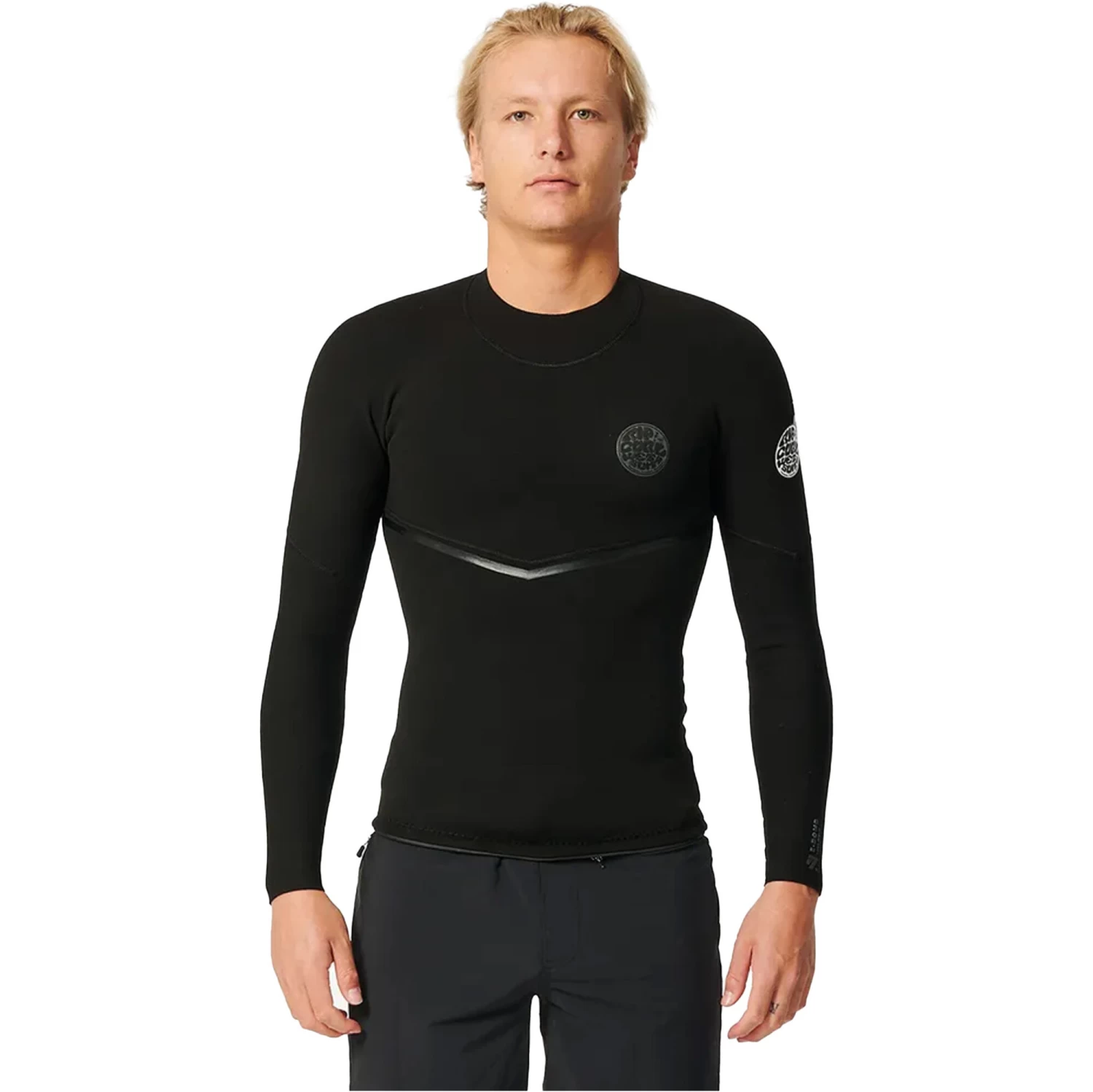 2024 Rip Curl Hombres E-Bomb 1.5mm Chaqueta De Neopreno De Manga Larga 121MWJ - Black 1 2024 Rip Curl Hombres E-Bomb 1.5mm Chaqueta De Neopreno De Manga Larga 121MWJ - Black