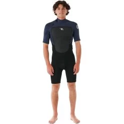 2024 Rip Curl Hombres Omega 2mm Back Zip Traje De Primavera 11LMSP - Slate