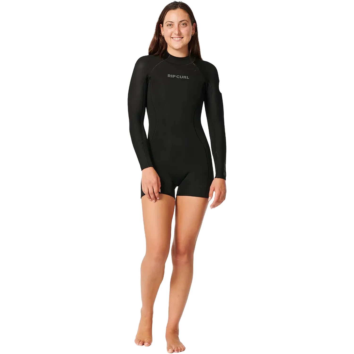 2024 Rip Curl Mujer Dawn Patrol 2mm Manga Larga Back Zip Traje De Primavera 133WSP - Black 1 2024 Rip Curl Mujer Dawn Patrol 2mm Manga Larga Back Zip Traje De Primavera 133WSP - Black