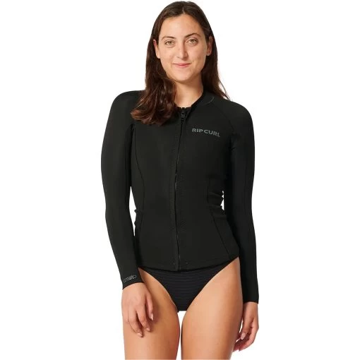 2024 Rip Curl Mujer Dawn Patrol Chaqueta De Manga Larga 116WWJ - Black -Aqua Sport Tienda 202420Rip20Curl20Women20Dawn20Patrol20Long20Sleeve20Jacket20116WWJ20 20Black201.2000x2000