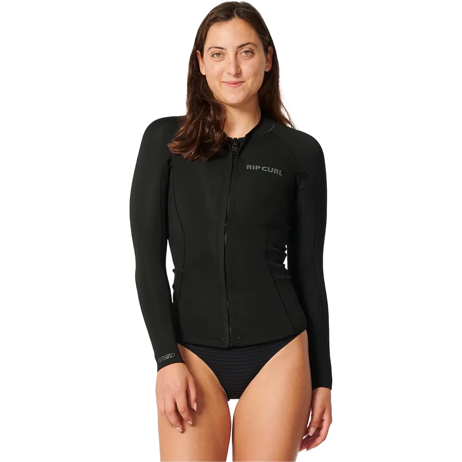 2024 Rip Curl Mujer Dawn Patrol Chaqueta De Manga Larga 116WWJ - Black 1 2024 Rip Curl Mujer Dawn Patrol Chaqueta De Manga Larga 116WWJ - Black