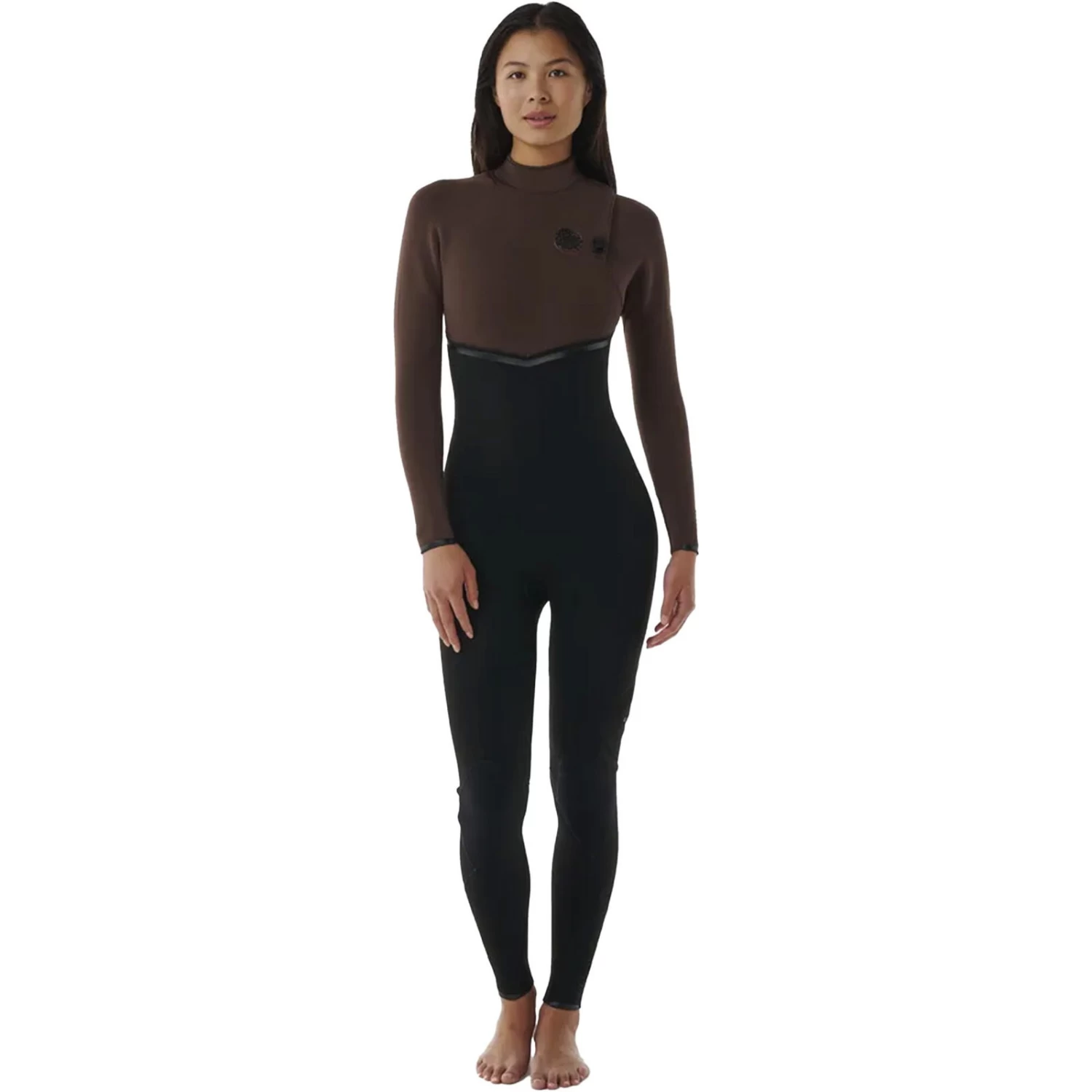 2024 Rip Curl Mujer E-Bomb 4/3mm Zip Free Neopreno 14KWFS - Chocolate Brown 1 2024 Rip Curl Mujer E-Bomb 4/3mm Zip Free Neopreno 14KWFS - Chocolate Brown