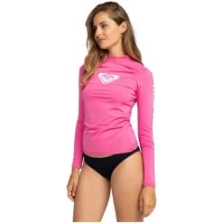 2024 Roxy Mujer Chaleco Entero De Lycra De Manga Larga ERJWR03547 - Shocking Pink