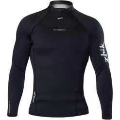 2024 Zhik Hombres Microfleece Traje De Neopreno Top DTP-0530-BLK - Black